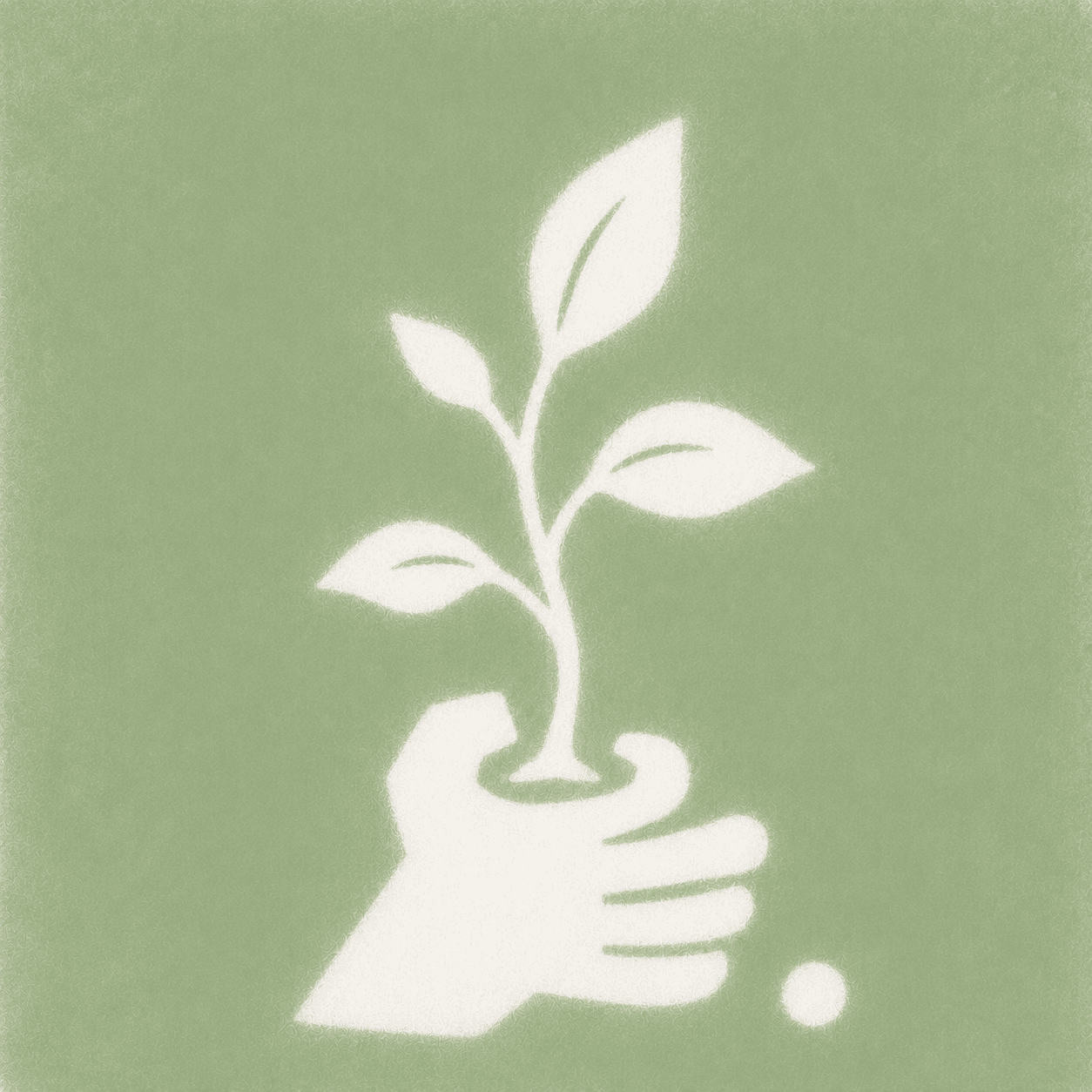Mengya mark showing a seedling growing from the soil